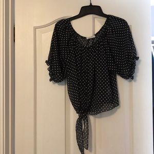 (2 for $10 or 3 for $15) dELiA’s polka dot blouse